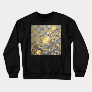 Geometric Golden Circle Abstract Crewneck Sweatshirt